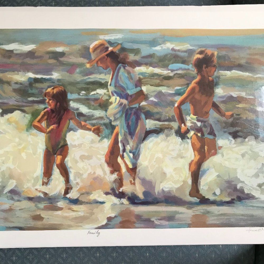 "Family" by Lucelle Raad Serigraph